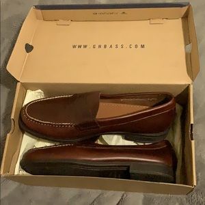 G.H.Bass & Co brown dress shoes. Worn once!